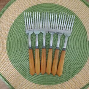 Bakelite Dinner Forks/6 pc